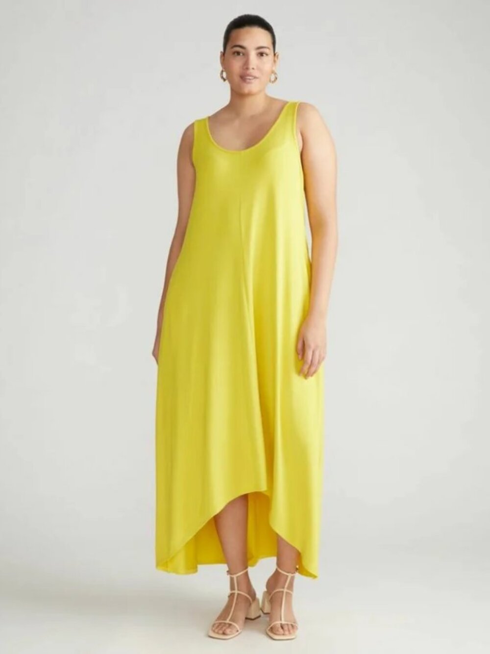 Universal Standard Athena Divine Jersey Dress Yellow